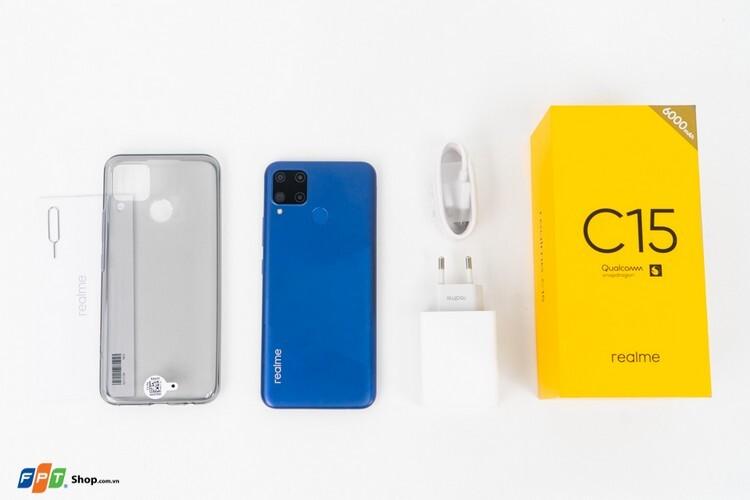 Mở hộp Realme C15: Phân khúc giá rẻ với pin 6000mAh, sạc nhanh 18W, 4 camera góc siêu rộng