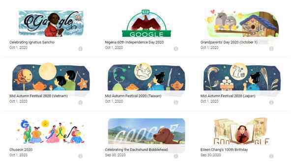 Google đổi giao diện đón rằm Trung thu 2020