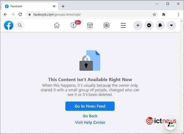 Nhiều group lớn biến mất trong đợt thanh lọc của Facebook