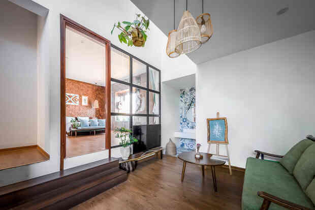 Ngôi nhà 125m2 đẹp như resort của cặp đôi yêu nhau từ cấp ba, đầu tư 2 tỷ với thiết kế đưa gió vào mọi ngóc ngách - Ảnh 11. Ngôi nhà 125m2 đẹp như resort của cặp đôi yêu nhau từ cấp ba, đầu tư 2 tỷ với thiết kế đưa gió vào mọi ngóc ngách - Ảnh 11.