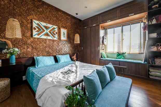 Ngôi nhà 125m2 đẹp như resort của cặp đôi yêu nhau từ cấp ba, đầu tư 2 tỷ với thiết kế đưa gió vào mọi ngóc ngách - Ảnh 12. Ngôi nhà 125m2 đẹp như resort của cặp đôi yêu nhau từ cấp ba, đầu tư 2 tỷ với thiết kế đưa gió vào mọi ngóc ngách - Ảnh 12.
