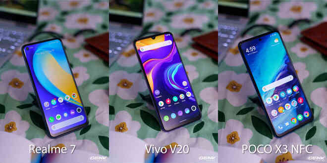 So sánh 3 smartphone tầm trung nổi bật cùng tầm giá: Realme 7 vs Vivo V20 vs POCO X3 NFC - Ảnh 3.