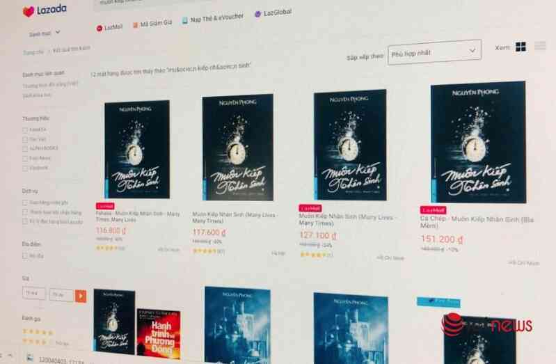 Lazada gỡ 8 gian hàng bán sách lậu sau khi bị First News khởi kiện