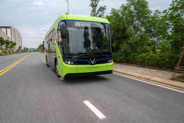  Vingroup chính thức chạy thử nghiệm xe buýt điện VinFast - Ảnh 3.