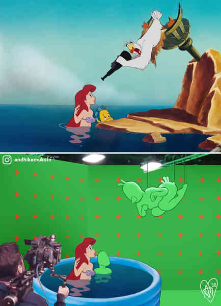Khi các cảnh quay nổi tiếng của Disney được khán giả chế lại ảnh hậu trường thì trông sẽ như thế nào? - Ảnh 11.