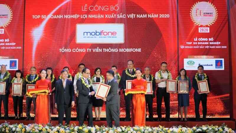 MobiFone có mặt trong Top 500 doanh nghiệp lợi nhuận tốt nhất Việt Nam năm 2020