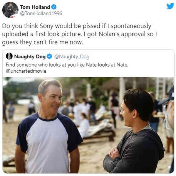 Tuyên bố không sợ bị Sony sa thải, Tom Holland spoil luôn hình ảnh đầu tiên của Uncharted, dự án phim hơn 10 năm vẫn chưa thể ra mắt - Ảnh 2. Tuyên bố không sợ bị Sony sa thải, Tom Holland spoil luôn hình ảnh đầu tiên của Uncharted, dự án phim hơn 10 năm vẫn chưa thể ra mắt - Ảnh 2.