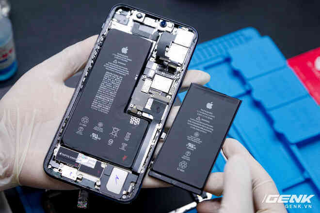 Mổ bụng iPhone 12 Pro đầu tiên tại Việt Nam: Sắp xếp vị trí linh kiện có chút khác biệt, bo mạch chữ L, pin 2815mAh - Ảnh 22.