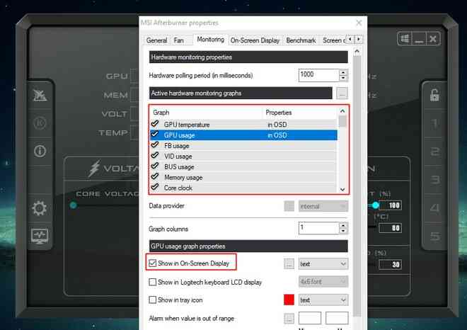 Cách xem FPS và thông số phần cứng trong mọi tựa game bằng MSI Afterburner, dễ đến mức ai cũng có thể làm được - Ảnh 5. Cách xem FPS và thông số phần cứng trong mọi tựa game bằng MSI Afterburner, dễ đến mức ai cũng có thể làm được - Ảnh 5.