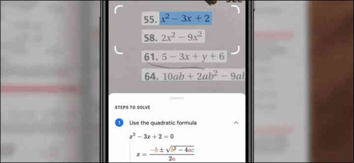 Cách giải toán nhanh bằng Google Lens