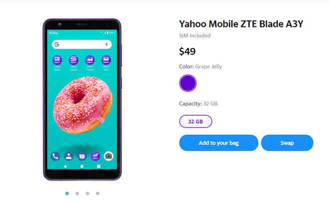 Yahoo ra mắt smartphone siêu rẻ, giá chỉ 49 USD - Ảnh 4. Yahoo ra mắt smartphone siêu rẻ, giá chỉ 49 USD - Ảnh 4.