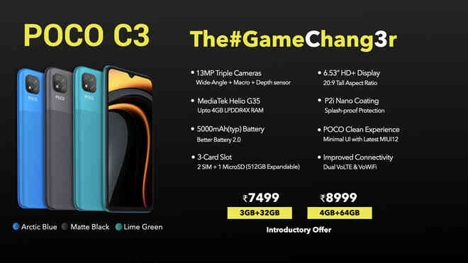 POCO C3 ra mắt: Helio G35, pin 5000mAh, 3 camera sau, giá từ 2.4 triệu đồng - Ảnh 3.