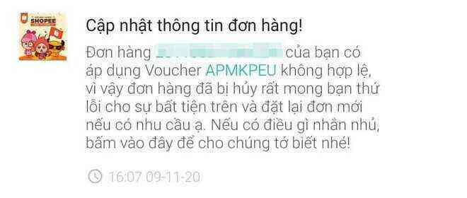 Bị huỷ đơn vì dùng mã giảm giá, người dùng uất ức đánh giá Shopee 1* trên chợ ứng dụng - Ảnh 2. Bị huỷ đơn vì dùng mã giảm giá, người dùng uất ức đánh giá Shopee 1* trên chợ ứng dụng - Ảnh 2.