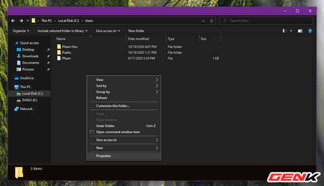 Sửa lỗi “Permission to access this folder” khi truy cập vào thư mục trong Windows 10 - Ảnh 2. Sửa lỗi “Permission to access this folder” khi truy cập vào thư mục trong Windows 10 - Ảnh 2.