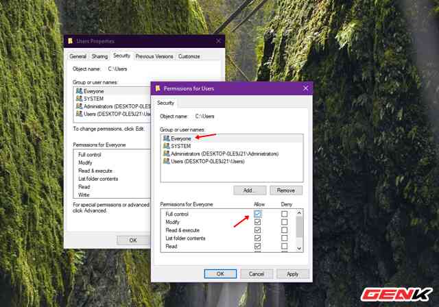Sửa lỗi “Permission to access this folder” khi truy cập vào thư mục trong Windows 10 - Ảnh 6. Sửa lỗi “Permission to access this folder” khi truy cập vào thư mục trong Windows 10 - Ảnh 6.