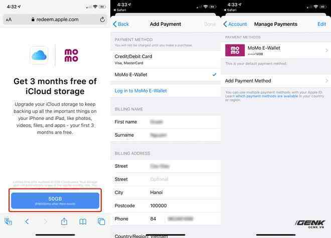 Hướng dẫn nhận 50GB dung lượng iCloud miễn phí trong 9 tháng - Ảnh 2. Hướng dẫn nhận 50GB dung lượng iCloud miễn phí trong 9 tháng - Ảnh 2.