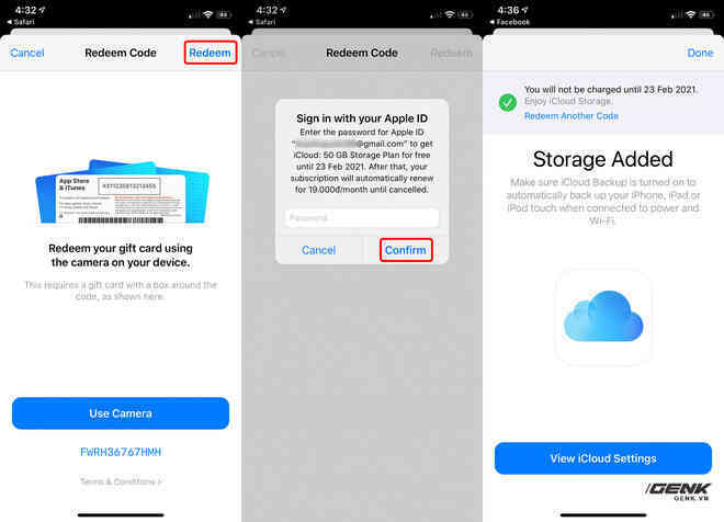 Hướng dẫn nhận 50GB dung lượng iCloud miễn phí trong 9 tháng - Ảnh 3. Hướng dẫn nhận 50GB dung lượng iCloud miễn phí trong 9 tháng - Ảnh 3.