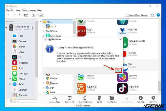 Hướng dẫn sao lưu, khôi phục dữ liệu ứng dụng trên iPhone và iPad - Ảnh 14. Hướng dẫn sao lưu, khôi phục dữ liệu ứng dụng trên iPhone và iPad - Ảnh 14.
