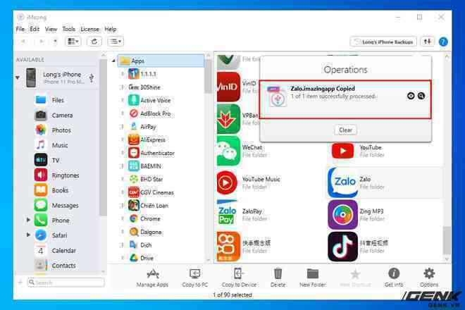 Hướng dẫn sao lưu, khôi phục dữ liệu ứng dụng trên iPhone và iPad - Ảnh 17. Hướng dẫn sao lưu, khôi phục dữ liệu ứng dụng trên iPhone và iPad - Ảnh 17.