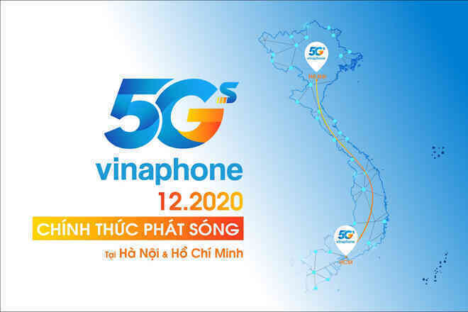 VinaPhone phát sóng 5G tại HN và TP.HCM vào tháng 12/2020