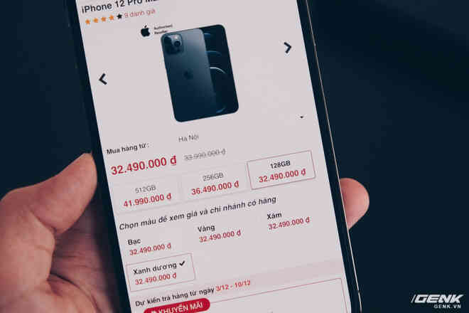 Mở hộp iPhone 12 Pro Max chính hãng VN/A đang khan hiếm hàng trên toàn quốc - Ảnh 13. Mở hộp iPhone 12 Pro Max chính hãng VN/A đang khan hiếm hàng trên toàn quốc - Ảnh 13.