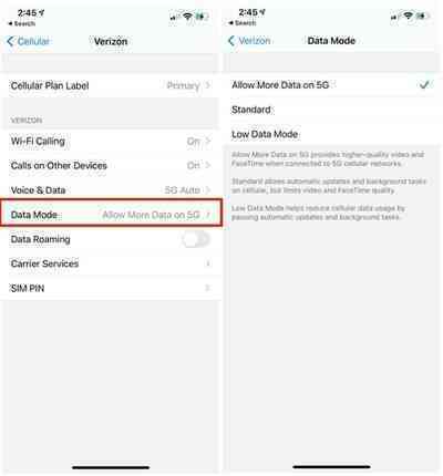 Những cách tiết kiệm dữ liệu 5G trên iPhone 12