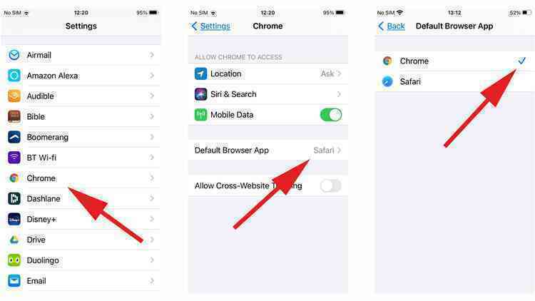 Hướng dẫn đổi trình duyệt mặc định trên iPhone