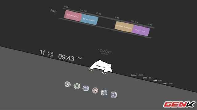 Màn hình Desktop Windows 10 sẽ cá tính hơn với bộ giao diện Bongo Cat - Ảnh 1. Màn hình Desktop Windows 10 sẽ cá tính hơn với bộ giao diện Bongo Cat - Ảnh 1.