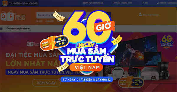 “60 giờ mua sắm trực tuyến Việt Nam 2020” đã bắt đầu