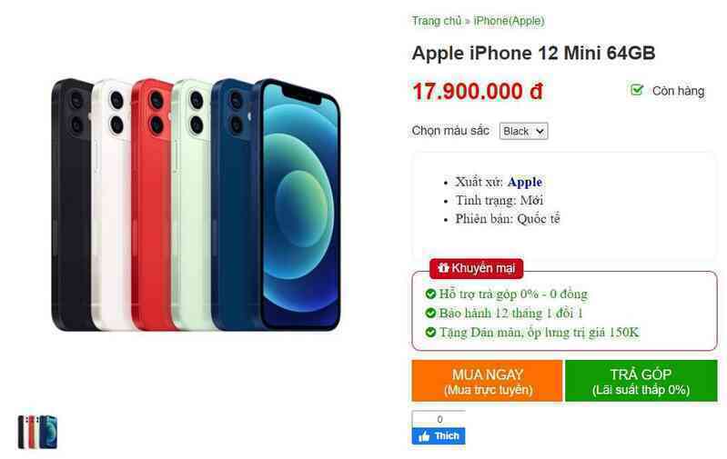 iPhone 12 mini bản Hàn Quốc có giá rẻ về Việt Nam