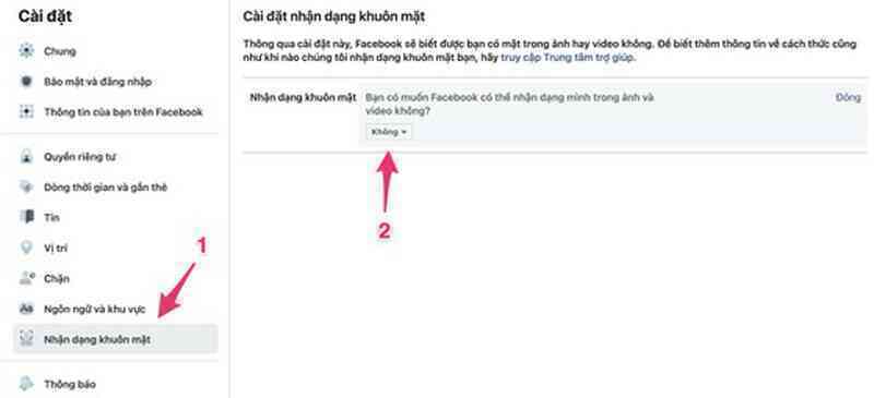 Hướng dẫn tắt tính năng nhận dạng khuôn mặt của Facebook - Hình 2 Huong dan tat tinh nang nhan dang khuon mat cua Facebook-Hinh-2