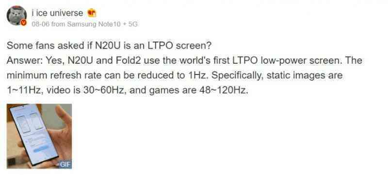 Rò rỉ iPhone 13 sẽ trang bị màn hình LTPO 120Hz như của Galaxy Note 20 Ultra
