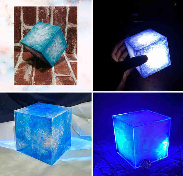 Ngỡ ngàng với những khối Tesseract tuyệt đẹp do fan Marvel tự chế tạo từ vật dụng thường ngày - Ảnh 2.