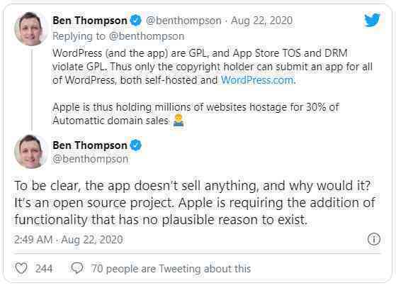 Đến lượt WordPress tố cáo chính sách thanh toán trong ứng dụng vô lý của Apple - Ảnh 2.