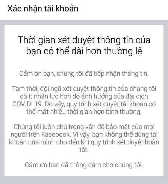 Nhiều người dùng Facebook tại Việt Nam bị khóa tài khoản không rõ lý do - 2 Nhiều người dùng Facebook tại Việt Nam bị khóa tài khoản không rõ lý do - 2