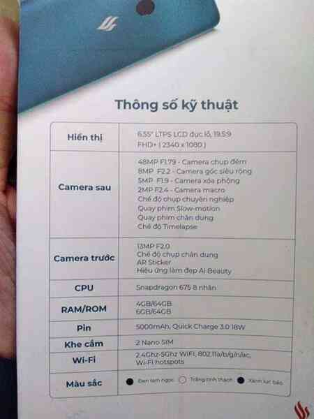 Vsmart Live 4 rò rỉ toàn bộ: Snapdragon 675, pin 5000mAh, 4 camera, màn hình đục lỗ - Ảnh 4. Vsmart Live 4 rò rỉ toàn bộ: Snapdragon 675, pin 5000mAh, 4 camera, màn hình đục lỗ - Ảnh 4.