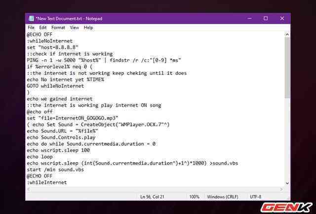 Cài “báo động” mỗi khi mất kết nối Internet trên Windows 10 - Ảnh 8. Cài “báo động” mỗi khi mất kết nối Internet trên Windows 10 - Ảnh 8.