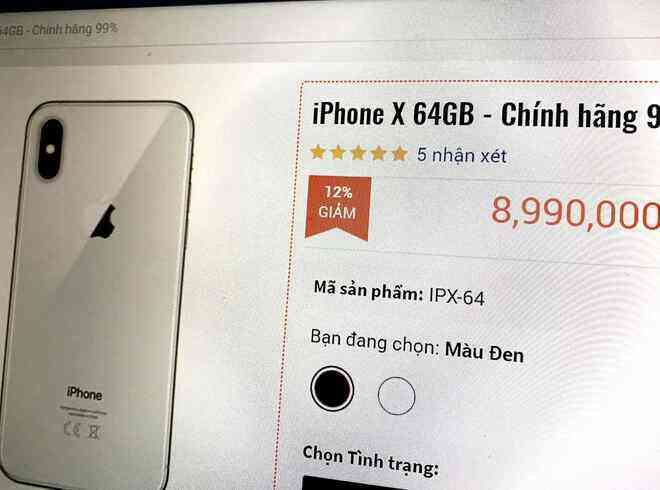 iPhone X cũ liên tục giảm giá