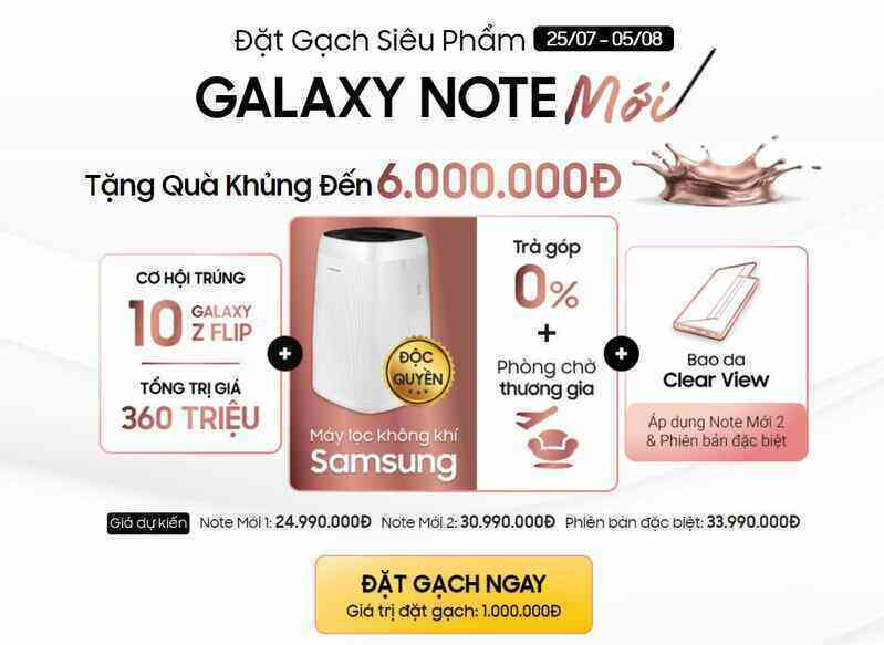 Chưa bán ra, Galaxy Note20 đã loạn giá tại Việt Nam
