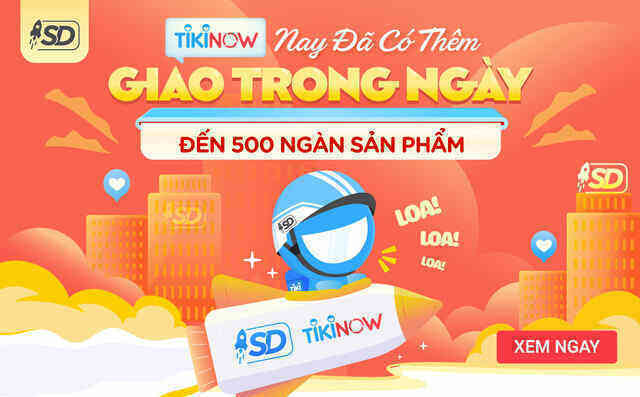 Tiki tung thêm dịch vụ TikiNOW Giao Trong Ngày cho hơn nửa triệu sản phẩm