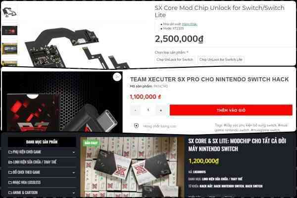 Công cụ bẻ khóa Nintendo Switch được rao bán công khai tại Việt Nam