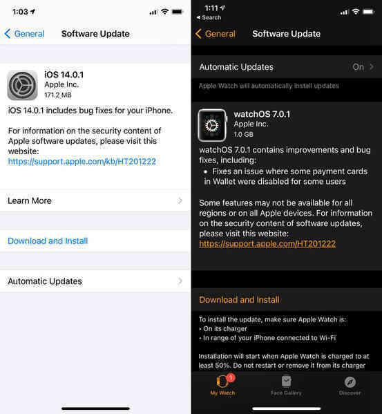 Apple phát hành iOS 14.0.1: Sửa lỗi widget và cài đặt ứng dụng mặc định - Ảnh 2. Apple phát hành iOS 14.0.1: Sửa lỗi widget và cài đặt ứng dụng mặc định - Ảnh 2.