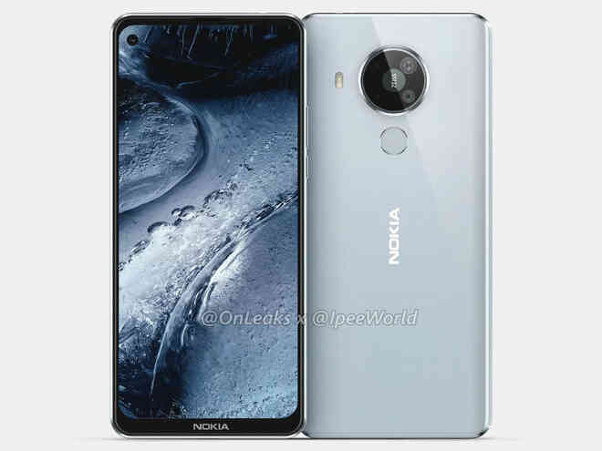 Nokia 7.3 lộ diện: Màn hình đục lỗ, mặt lưng nhựa, 4 camera sau hình tròn