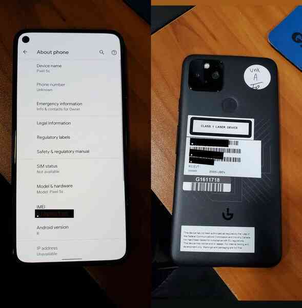Google Pixel 5 lộ ảnh thực tế: Màn hình "nốt ruồi", camera vuông giống Pixel 4