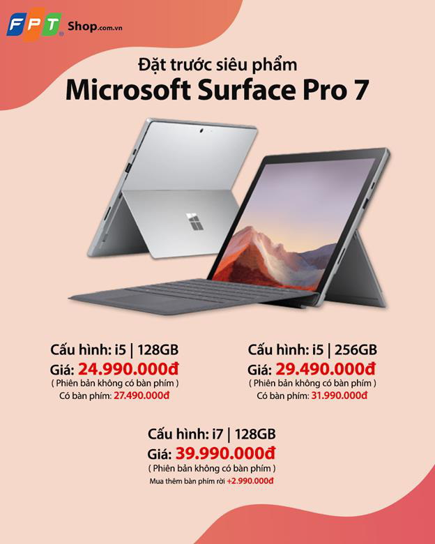 Nhận ngay ưu đãi trị giá 3 triệu khi đặt trước siêu phẩm Microsoft Surface Pro 7 tại FPT Shop - Ảnh 2.