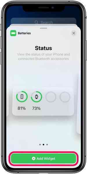 Hướng dẫn thay widget báo dung lượng pin chi tiết trên iOS 14
