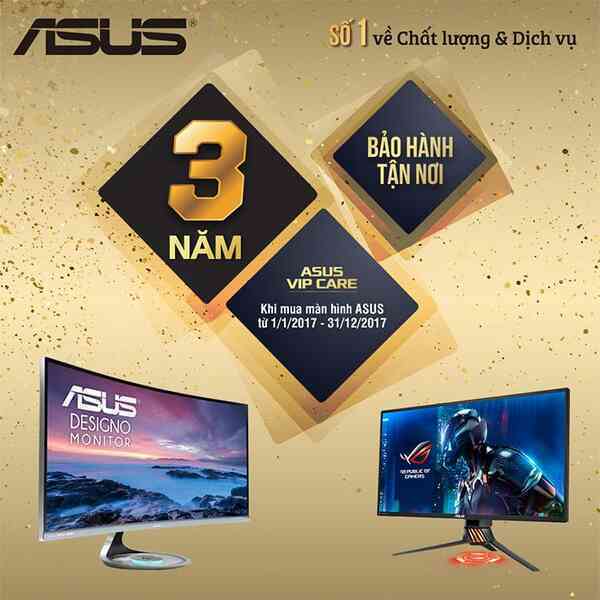 ASUS bảo hành tận nơi cho sản phẩm màn hình.