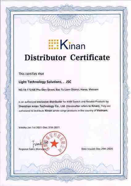 LightJSC chính thức phân phối độc quyền Kinan KVM Switch tại Việt Nam