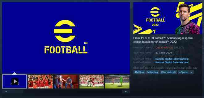 eFootball 2022, hậu bối của game bóng đá đã bị khai tử PES, trở thành game có đánh giá tệ nhất lịch sử Steam - Ảnh 2. eFootball 2022, hậu bối của game bóng đá đã bị khai tử PES, trở thành game có đánh giá tệ nhất lịch sử Steam - Ảnh 2.