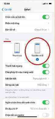 Hướng dẫn chuyển Safari iOS 15 về giao diện cũ
